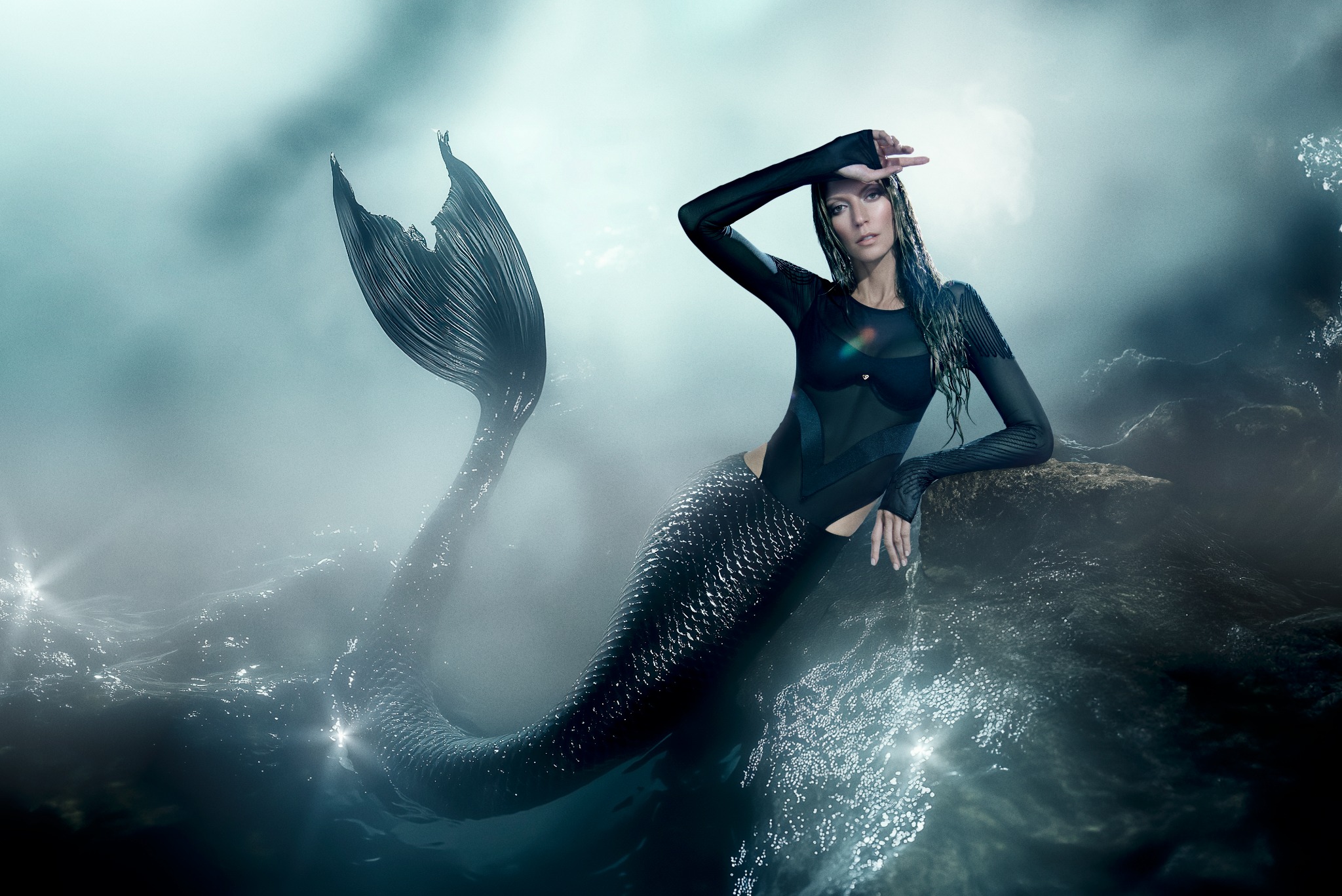 Mónica Hernandez como sirena nórdica para NÓRDICA de UNICAFEM